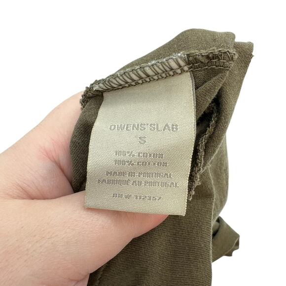 Owens’ Slab‎ by Rick Owens Asymmetrical Long Sleeve Tee Green Size Small - Picture 14 of 15